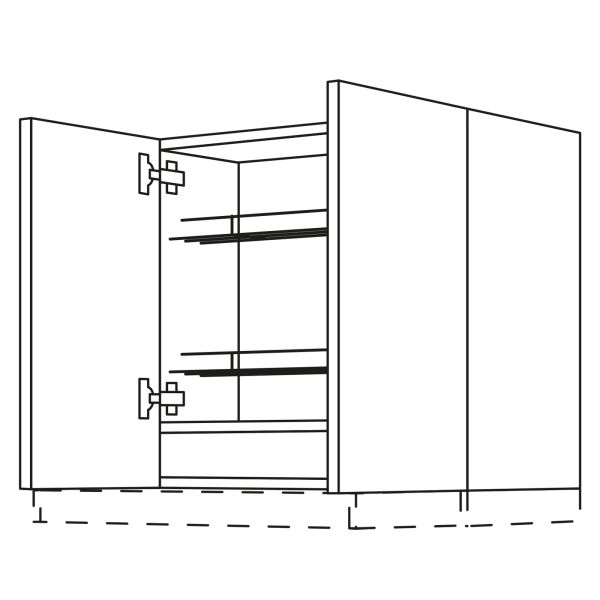 Nobilia Küchen Geräte-Hängeschrank für Dunstabzug W2DAF90-1