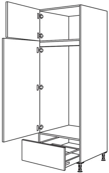 Nobilia Küchen Geräte-Hochschrank für Kühlschrank G123A-1