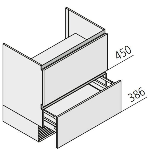 Nolte Küchen MatrixArt Geräte-Unterschrank für Muldenlüfter YKUZ80-90-ML