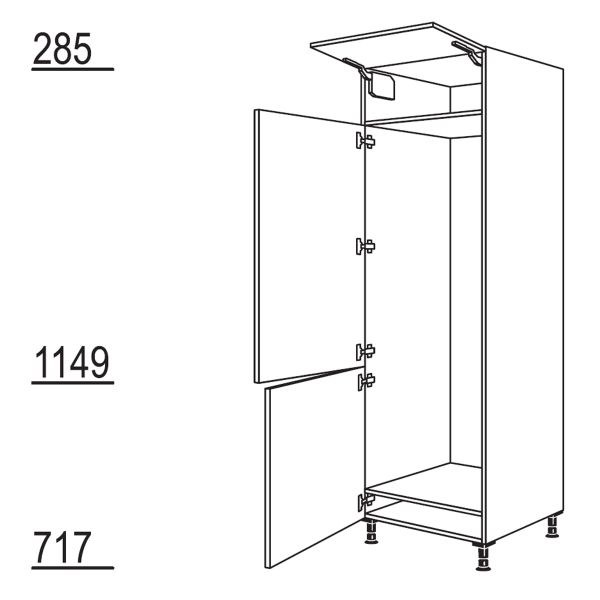 Nobilia Küchen Geräte-Hochschrank für Kühlschrank GD178-3