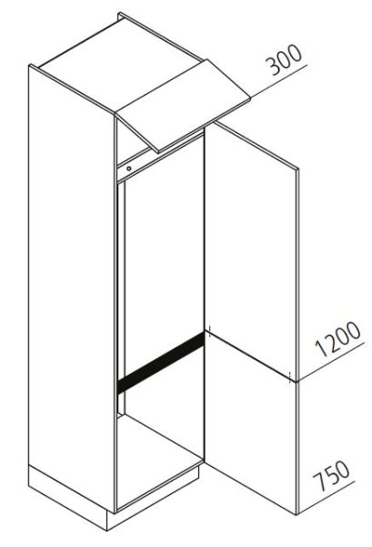 Nolte Küchen Geräte-Hoschrank elektrisch für Kühlschrank GK225-179-E