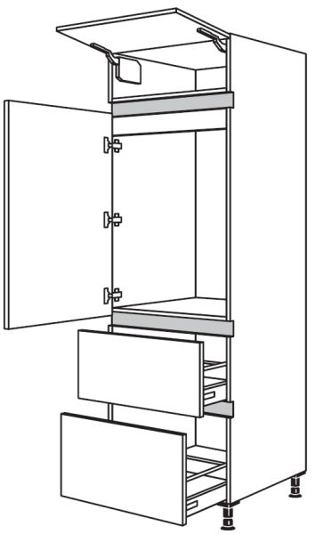 Nobilia Küchen LINE N Geräte-Hochschrank für Kühlschrank NG882A-1X