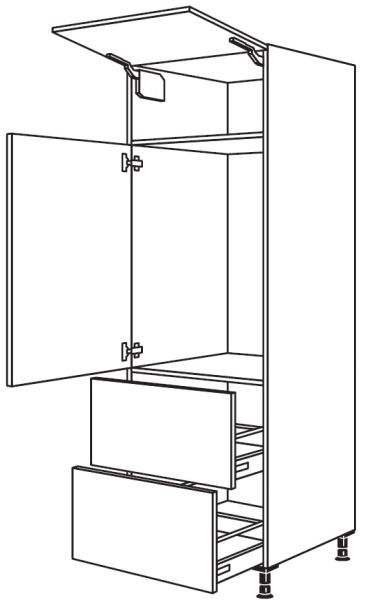Nobilia Küchen Geräte-Hochschrank für Kühlschrank GD882A-1
