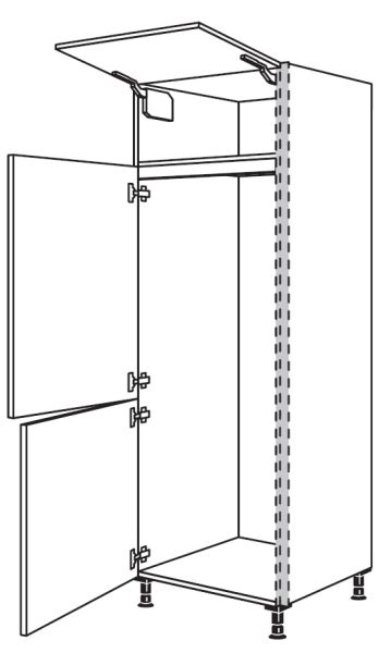 Nobilia Küchen LINE N Geräte-Hochschrank für Kühlschrank NGS145-1
