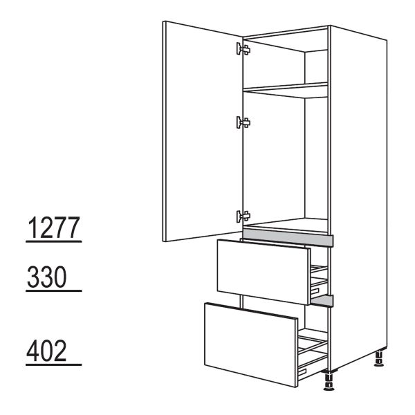 Nobilia Küchen LINE N Geräte-Hochschrank für Kühlschrank NGK882A-1X