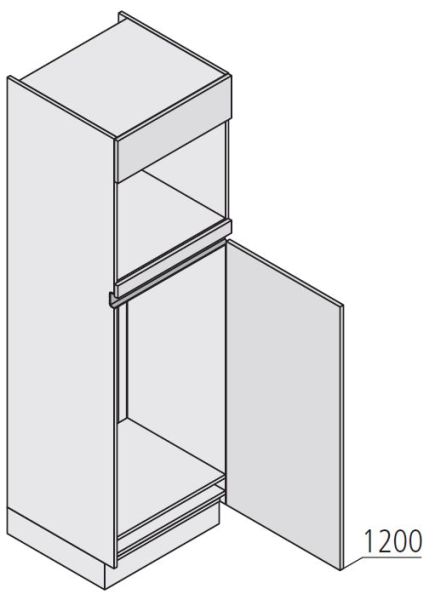 Nolte Küchen MatrixArt Geräte-Hochschrank für Kühlschrank YGKB195-103-4-1