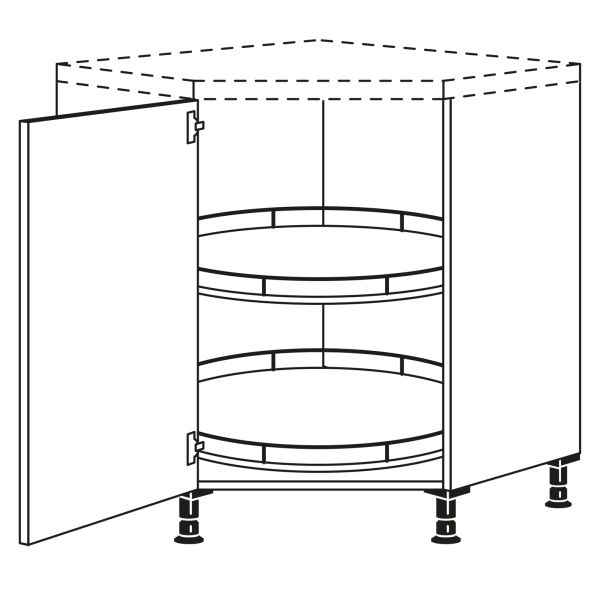 Nobilia Küchen Diagonal-Unterschrank UEDT90-M