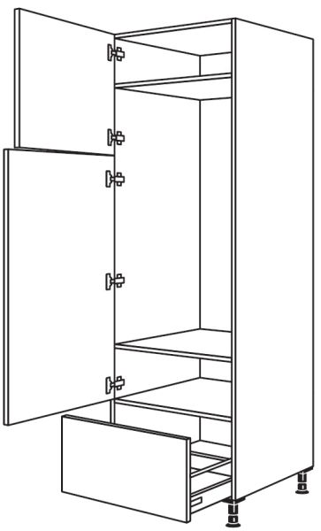Nobilia Küchen Geräte-Hochschrank für Kühlschrank G145A-1X
