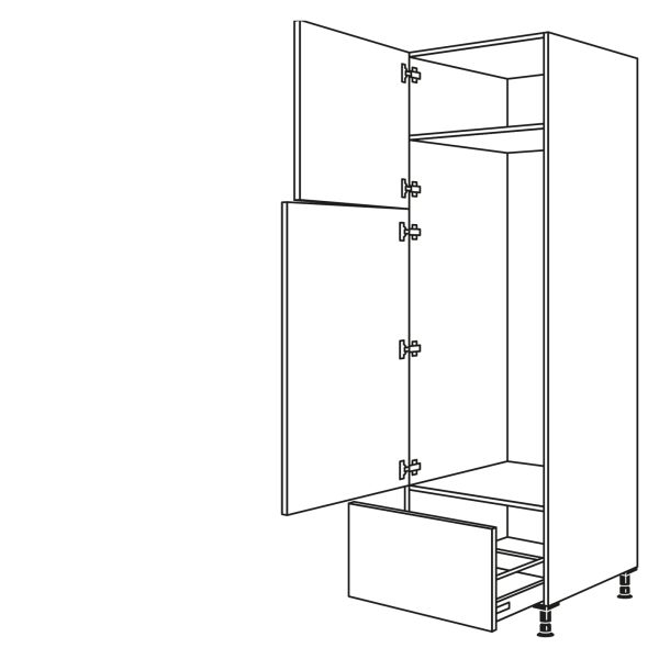 Nobilia Küchen Geräte-Hochschrank für Kühlschrank GD145A-3