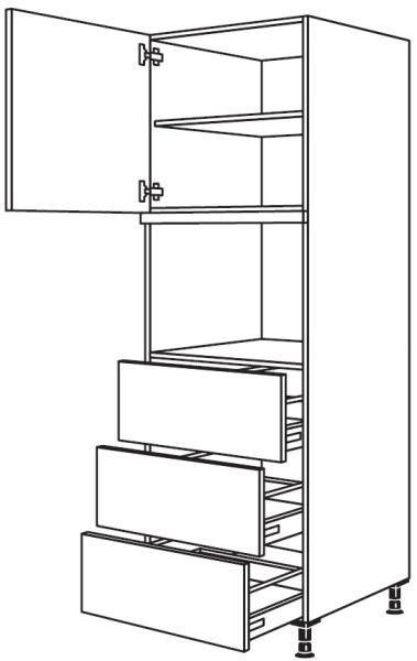 Nobilia Küchen Geräte-Hochschrank für Kühlschrank GDK3A-1