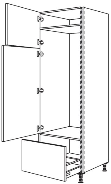 Nobilia Küchen LINE N Geräte-Hochschrank für Kühlschrank NGS145A-1X
