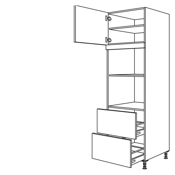 Nobilia Küchen Geräte-Hochschrank für Kühlschrank GDMDK2A-3