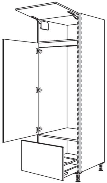 Nobilia Küchen LINE N Geräte-Hochschrank für Kühlschrank NGS123A-1X