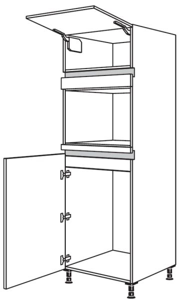 Nobilia Küchen LINE N Geräte-Hochschrank für Kühlschrank NG88DK-1