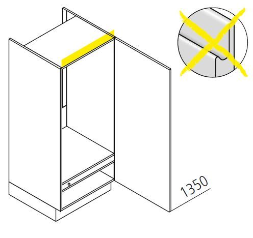 Nolte Küchen Geräte-Hoschrank elektrisch für Kühlschrank GK135-88-E