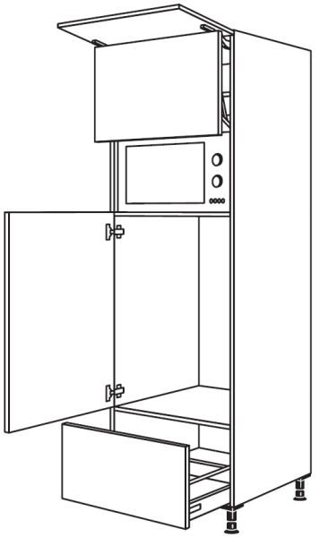 Nobilia Küchen Geräte-Hochschrank für Kühlschrank G88LA-1X