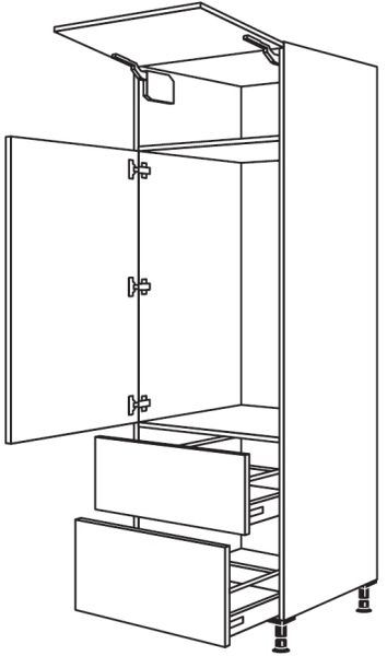 Nobilia Küchen Geräte-Hochschrank für Kühlschrank G1032A-1X