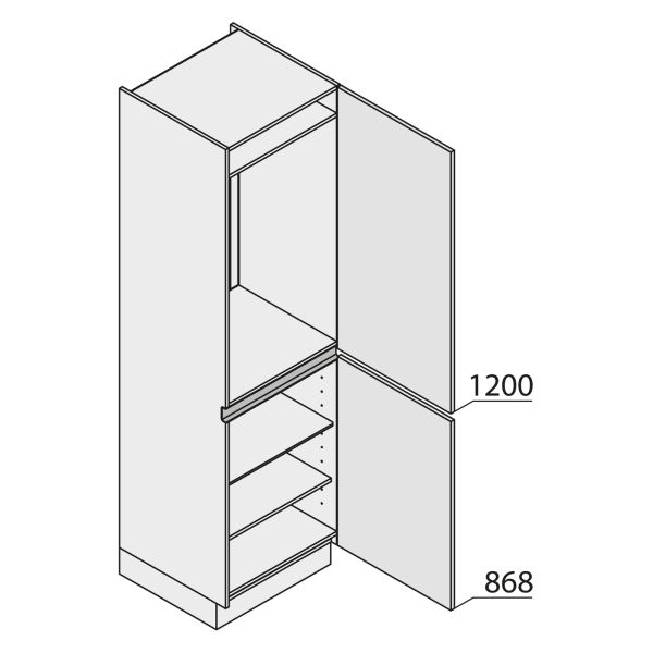Nolte Küchen MatrixArt Geräte-Hochschrank für Kühlschrank YGK210-103-U9