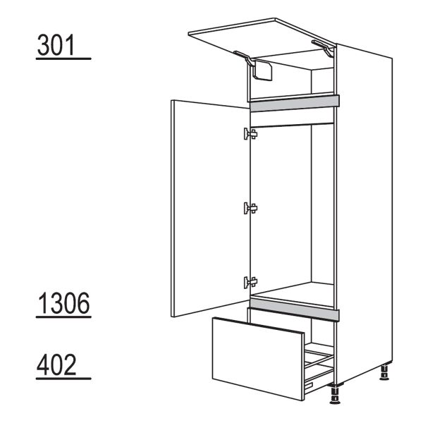 Nobilia Küchen LINE N Geräte-Hochschrank für Kühlschrank NG123A-1X