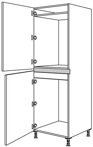 Nobilia Küchen LINE N Geräte-Hochschrank für Kühlschrank NG88-88-1