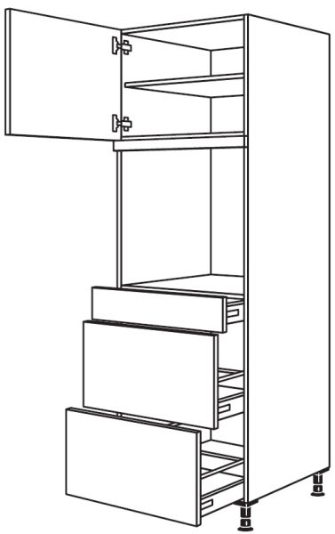 Nobilia Küchen Geräte-Hochschrank für Backofen GDOS2A-1