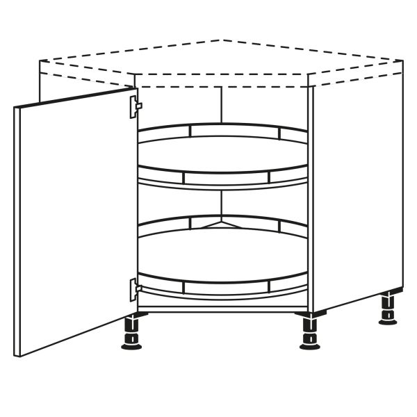 Nobilia Küchen Diagonal-Unterschrank UEDT90