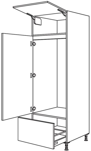 Nobilia Küchen Geräte-Hochschrank für Kühlschrank GD123A-1