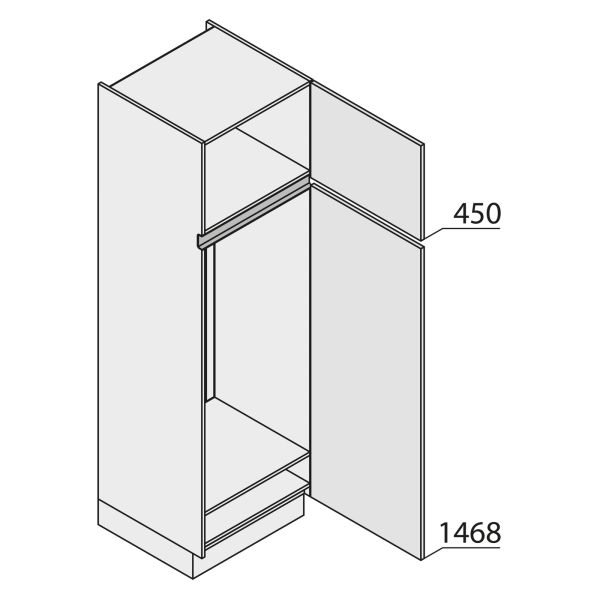 Nolte Küchen MatrixArt Geräte-Hochschrank für Kühlschrank YGK195-123-G