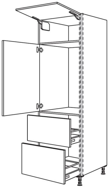 Nobilia Küchen LINE N Geräte-Hochschrank für Kühlschrank NGS882A-1X