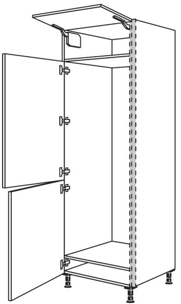 Nobilia Küchen LINE N Geräte-Hochschrank für Kühlschrank NGS158-1X