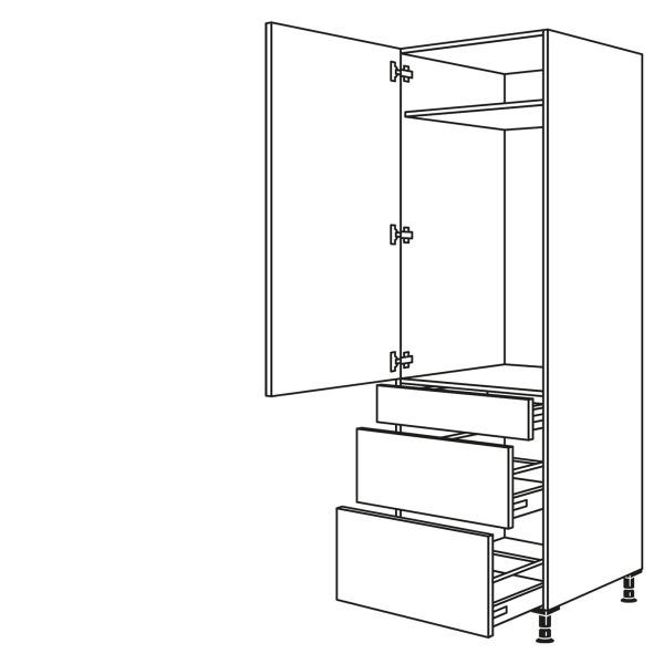 Nobilia Küchen Geräte-Hochschrank für Kühlschrank G103S2A-1X
