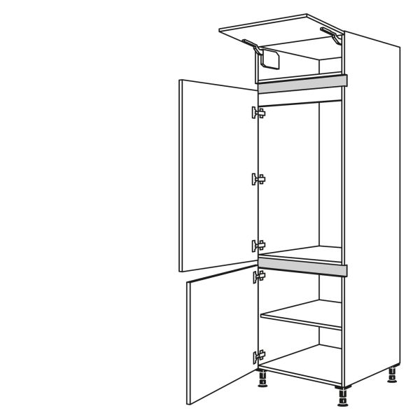 Nobilia Küchen LINE N Geräte-Hochschrank für Kühlschrank NG103-3