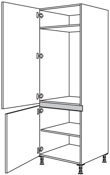 Nobilia Küchen LINE N Geräte-Hochschrank für Kühlschrank NG103-1