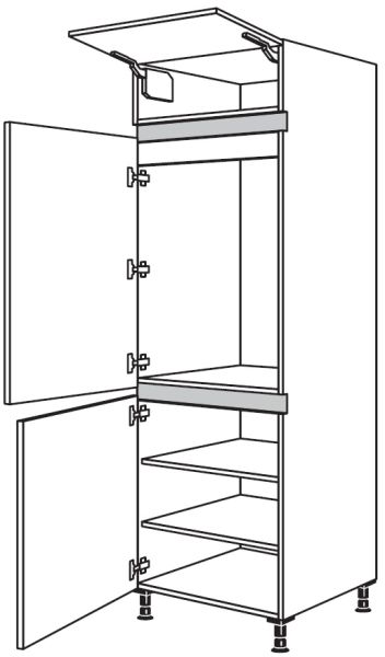 Nobilia Küchen LINE N Geräte-Hochschrank für Kühlschrank NG88-1X