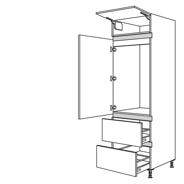 Nobilia Küchen LINE N Geräte-Hochschrank für Kühlschrank NG1032A-3