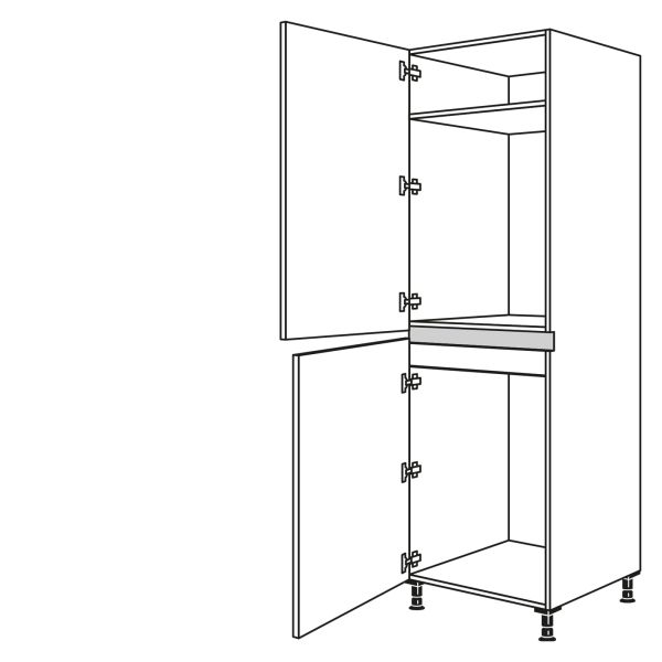 Nobilia Küchen LINE N Geräte-Hochschrank für Kühlschrank NG88-88-3