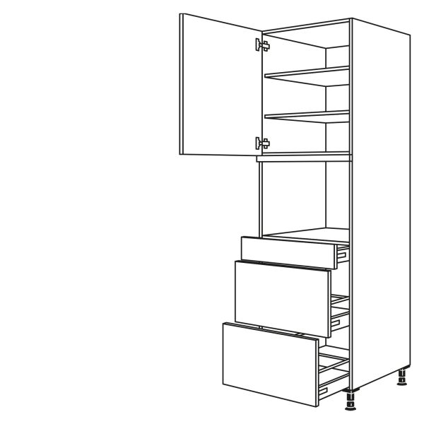 Nobilia Küchen Geräte-Hochschrank für Kühlschrank GDDKS2A-3