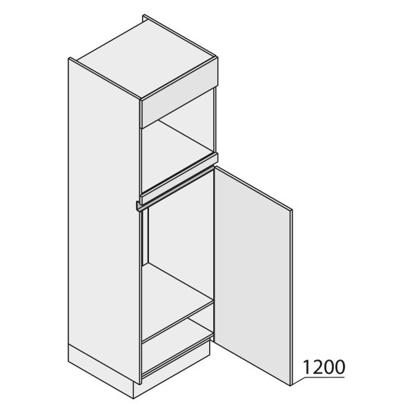 Nolte Küchen MatrixArt Geräte-Hochschrank für Kühlschrank und Backofen YGKB195-88-4