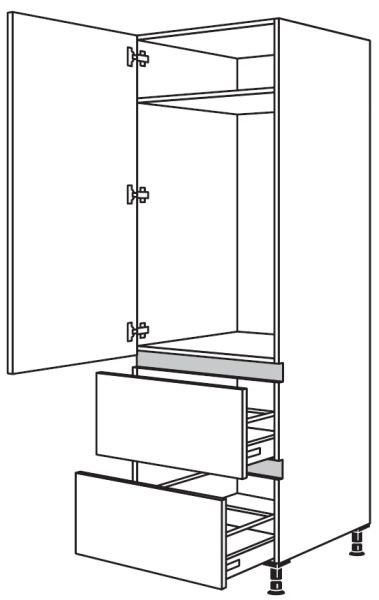 Nobilia Küchen LINE N Geräte-Hochschrank für Kühlschrank NG1032A-1