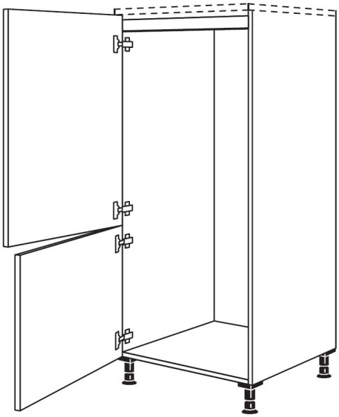 Nobilia Küchen Geräte-Hochschrank für Kühlschrank G145