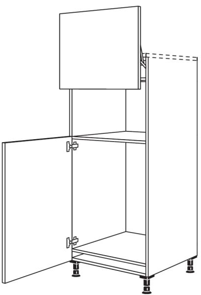 Nobilia Küchen Geräte-Hochschrank für Kühlschrank G88L