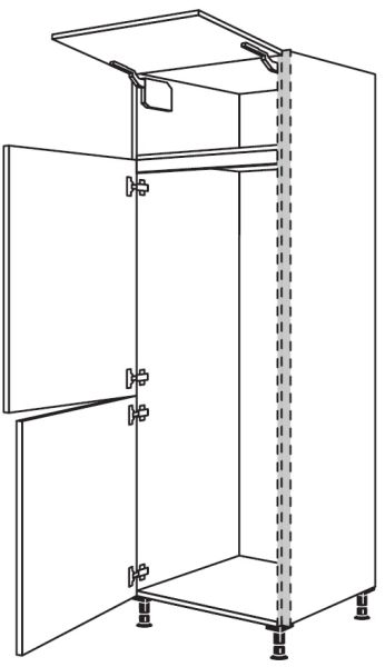 Nobilia Küchen LINE N Geräte-Hochschrank für Kühlschrank NGS145-1X