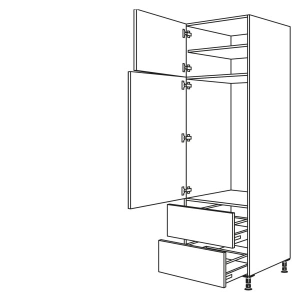 Nobilia Küchen Geräte-Hochschrank für Kühlschrank G1032A-3