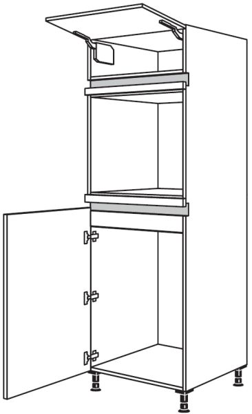Nobilia Küchen LINE N Geräte-Hochschrank für Kühlschrank NG88O-1