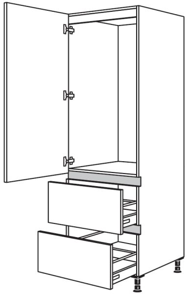 Nobilia Küchen LINE N Geräte-Hochschrank für Kühlschrank NG1232A-1