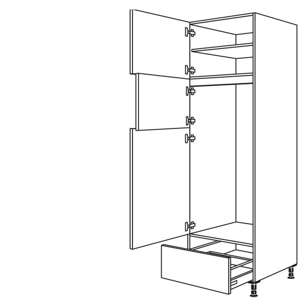 Nobilia Küchen Geräte-Hochschrank für Kühlschrank G123GA-3