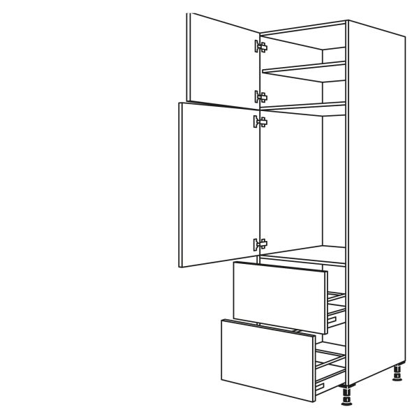 Nobilia Küchen Geräte-Hochschrank für Kühlschrank GD882A-3