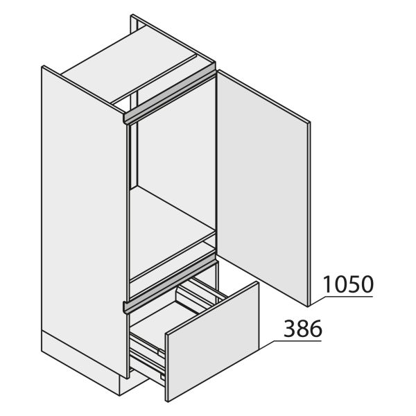 Nolte Küchen MatrixArt Geräte-Hochschrank für Kühlschrank YGKA150-88