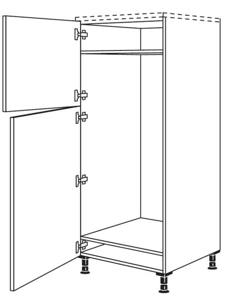 Nobilia Küchen Geräte-Hochschrank für Kühlschrank G123-X