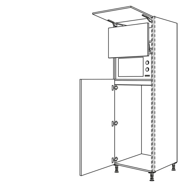 Nobilia Küchen LINE N Geräte-Hochschrank für Kühlschrank NGS123L-3
